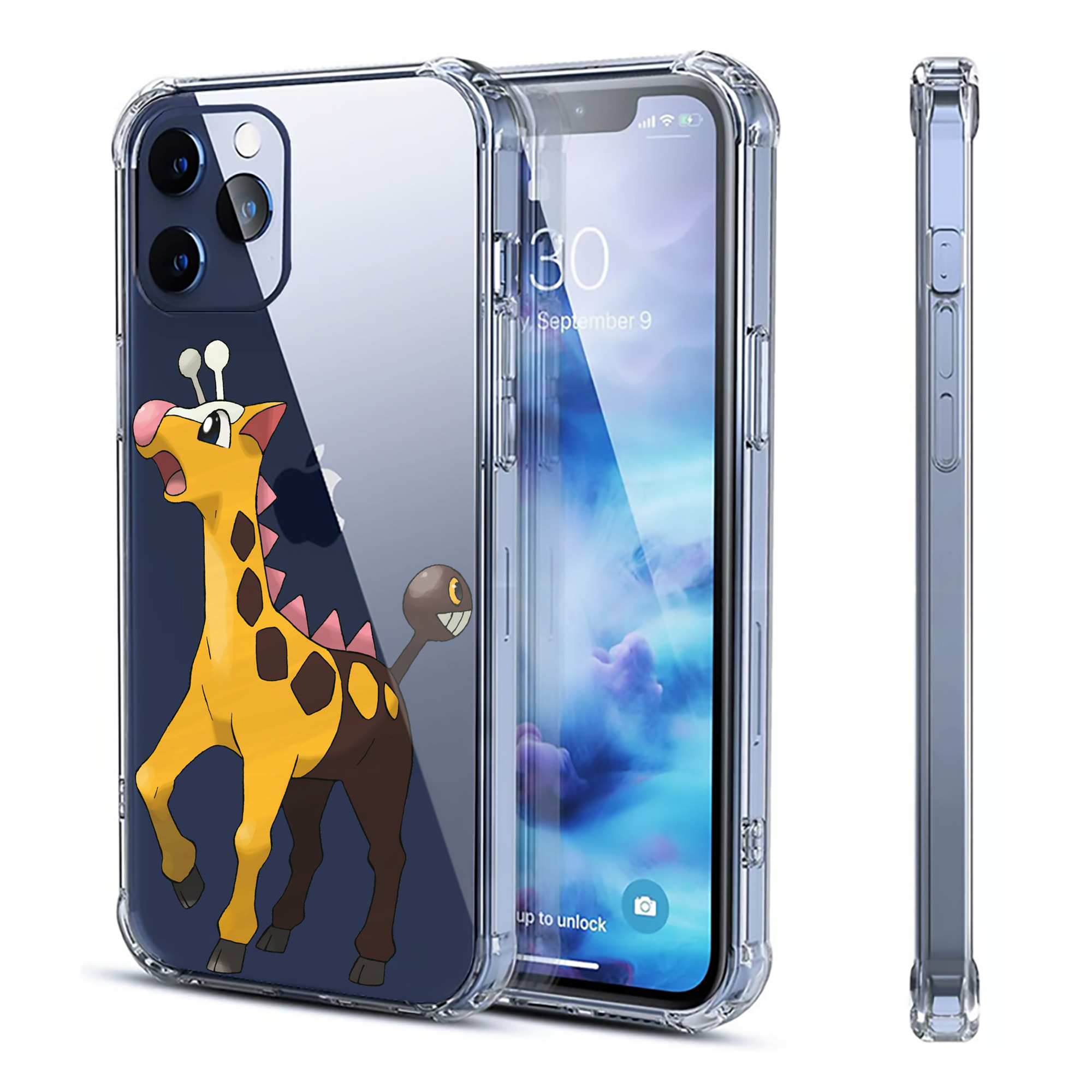 （画像用） ポケットモンスター Pokémon 【iPhone 12シリーズ対応】透明スマホケース（クリアソフトケース）